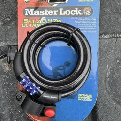 Master Lock Sports Series bicycle cable lock