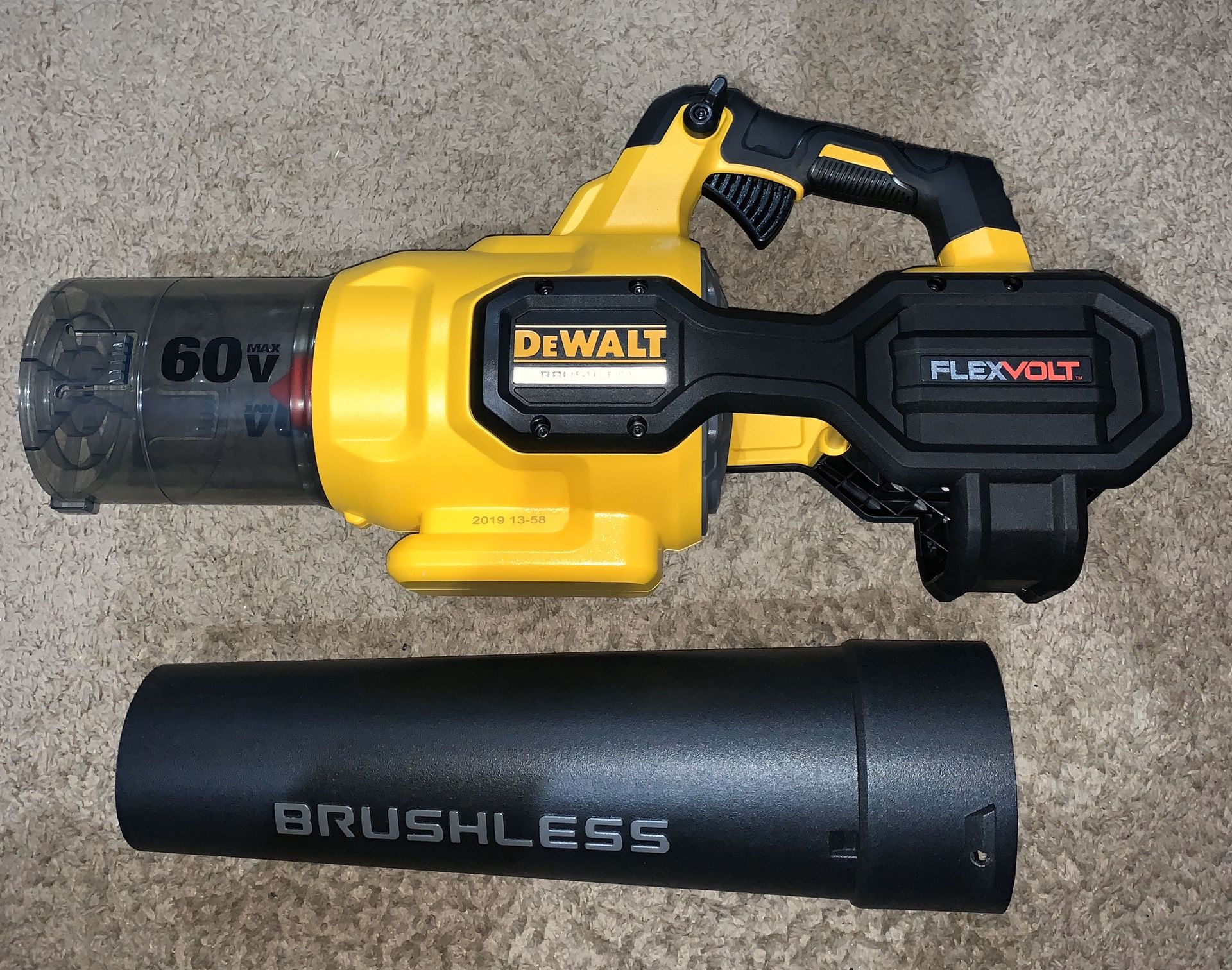 New Dewalt FLEXVOLT 125 mph 600CFM 60v Blower