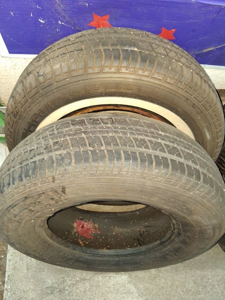 14 In. Tires and  14 X 5.4¾ Steel Rims