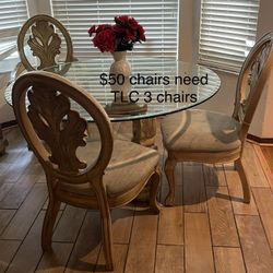 Dinning Table With 3 Chairs