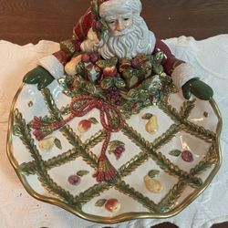 Fitz and Floyd Santa Serving Platter