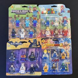 Lego Style Toys, Minecraft, Batman, Dragon Ball Z, Mario