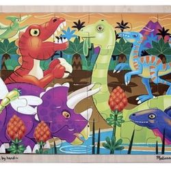 Melissa & Doug 24pc Prehistoric Sunset Dinosaurs Jigsaw Puzzle