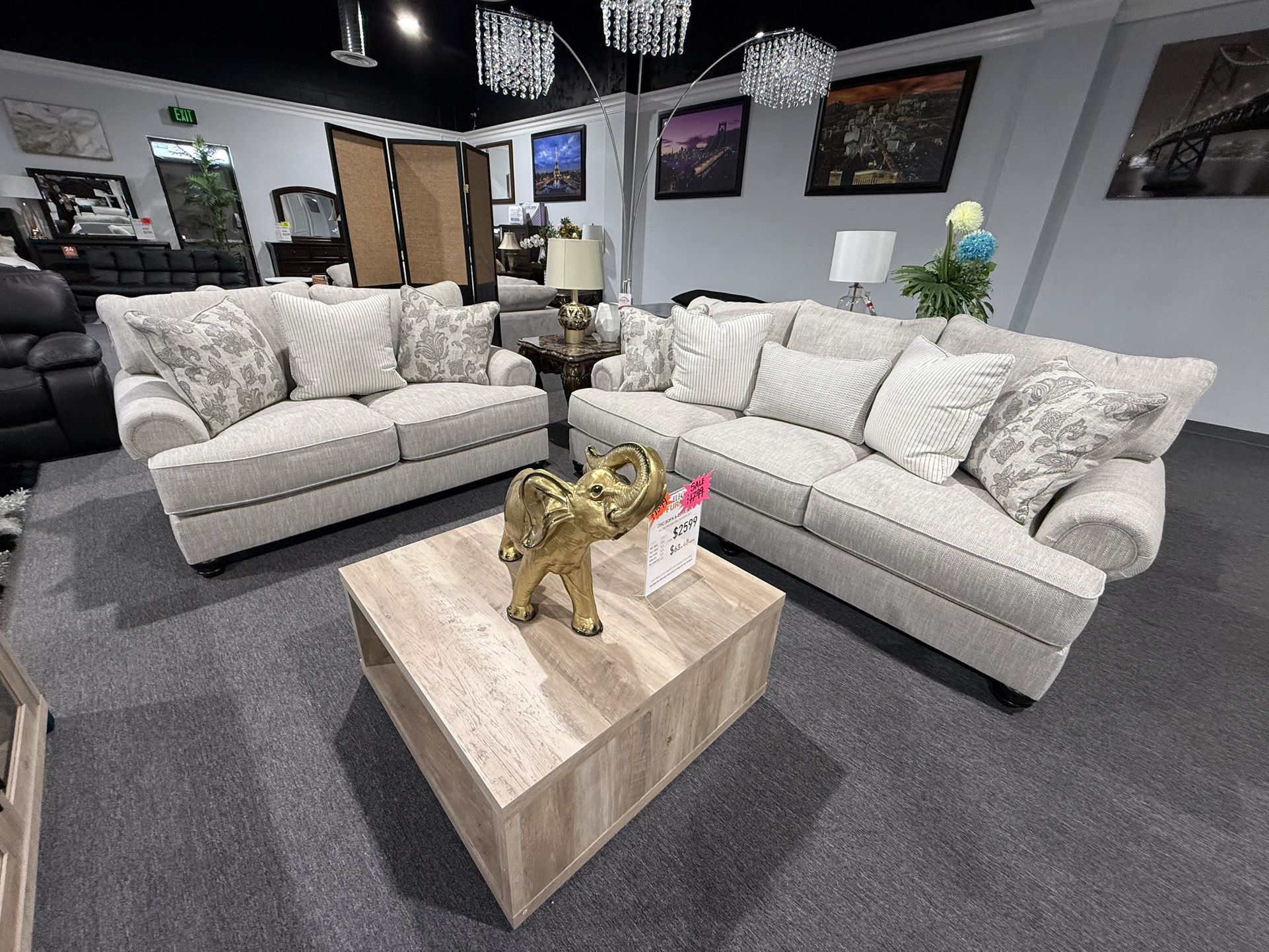 2 Pc Sofa And Loveseat