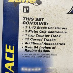 Vintage This image shows a Fast Lane Speedway Racing slot car set