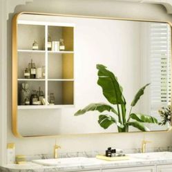 Classic Modern Rectangular Bathroom Vanity Mirror 