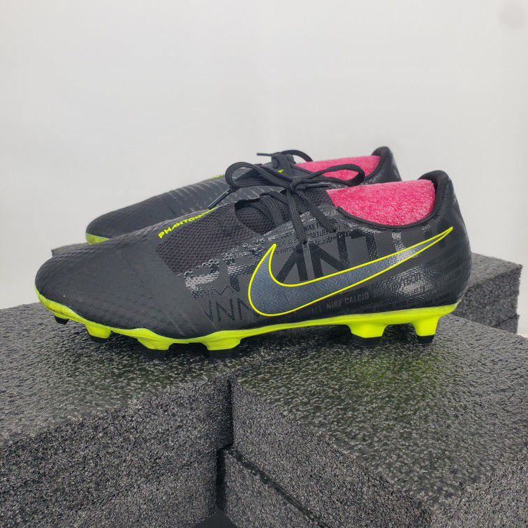 Nike Phantom Venom Academy FG Mens Size 10.5 Shoes Soccer Black Volt Cleats AO0566 007