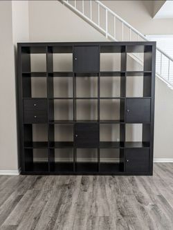 IKEA Expedit 5x5 Cube Storage – Original Thick Frame (w/ 5 Doors & 2 Drawers) – Perfect Condition