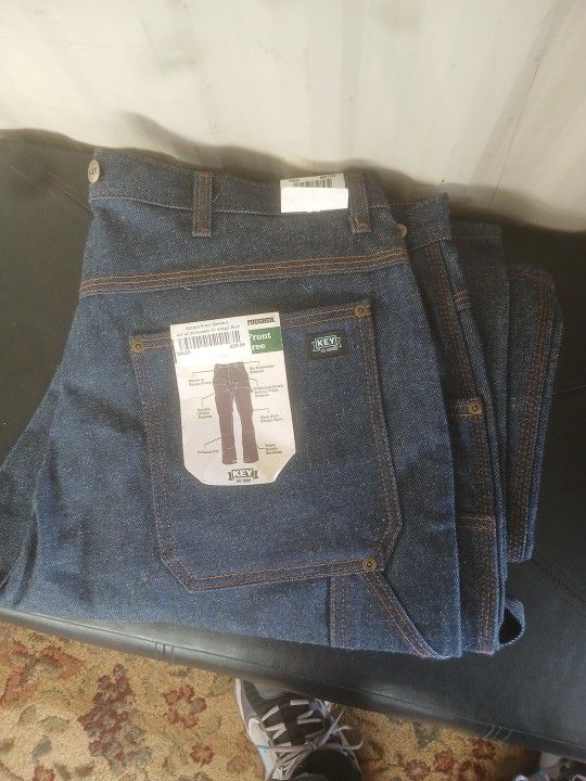 Key Double Front Denim Carpenter Jeans Denim