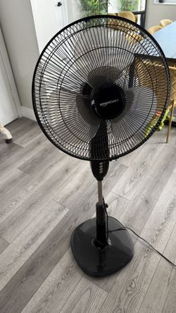 Ventilador amazonbasics ASIN: BO7BNGPWT4 Adjustable Oscillating Standing Pedestal Fan Ventilador De Pedestal Oscilante Ajustable Model/Modelo: FS40-10