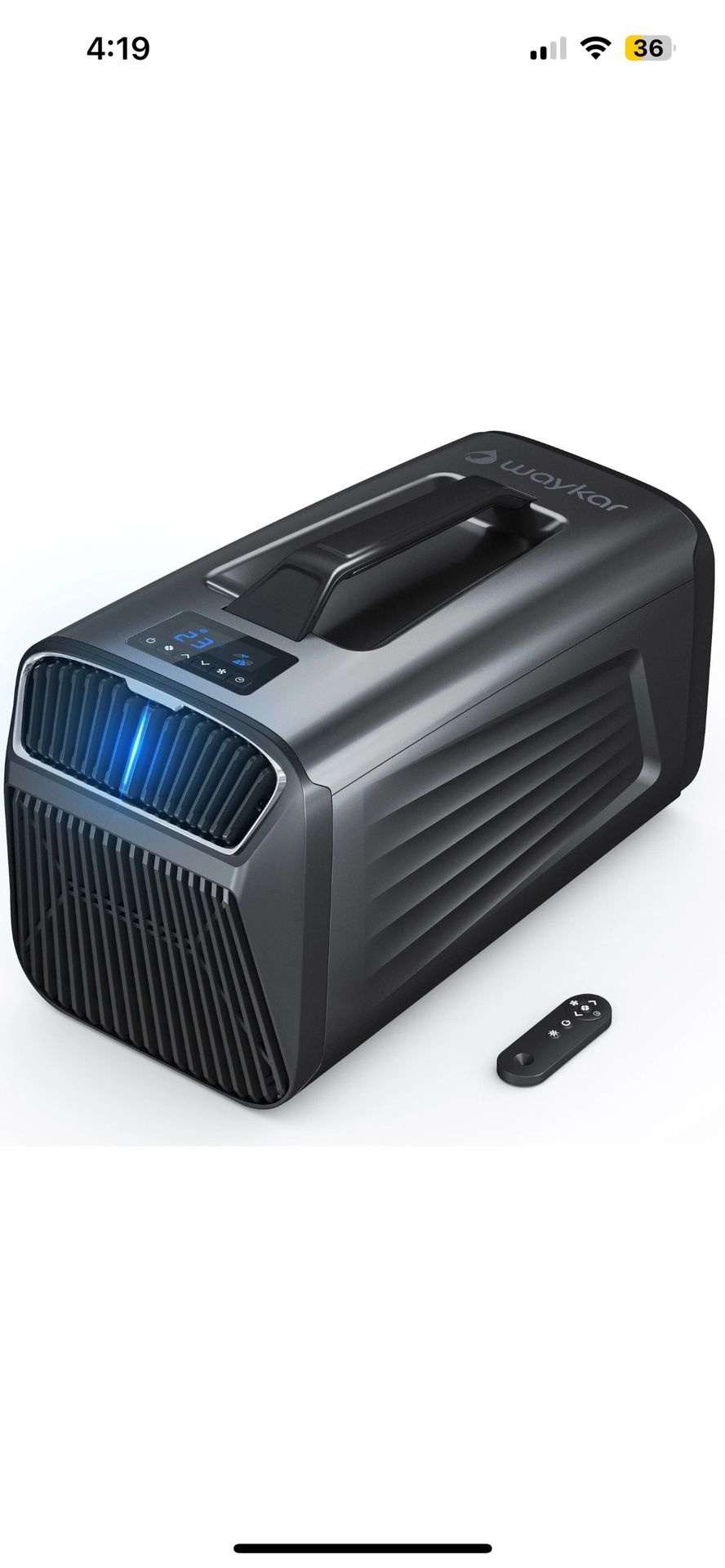 Waykar Portable Air Conditioners, 5000 BTU Tent Air Conditioner / Heater for Outdoor Camping RVs