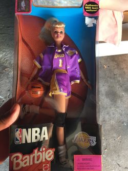 Collectors Barbie NBA lakers