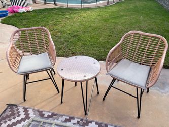 3 Piece Outdoor Table Set