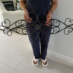 Cast Iron Wall Decoration Color Black Size 37” L