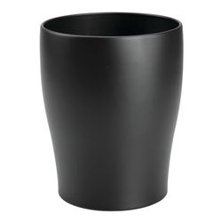 mDesign Steel 1.67 Gallon Trash Can Small Round Wastebasket Metal Garbage Container Recycle Bin for Waste, Recycling in Bathroom, Kitchen, Bedroom