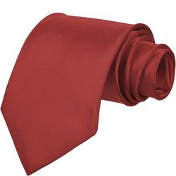 New Burgundy Men Slim Tie