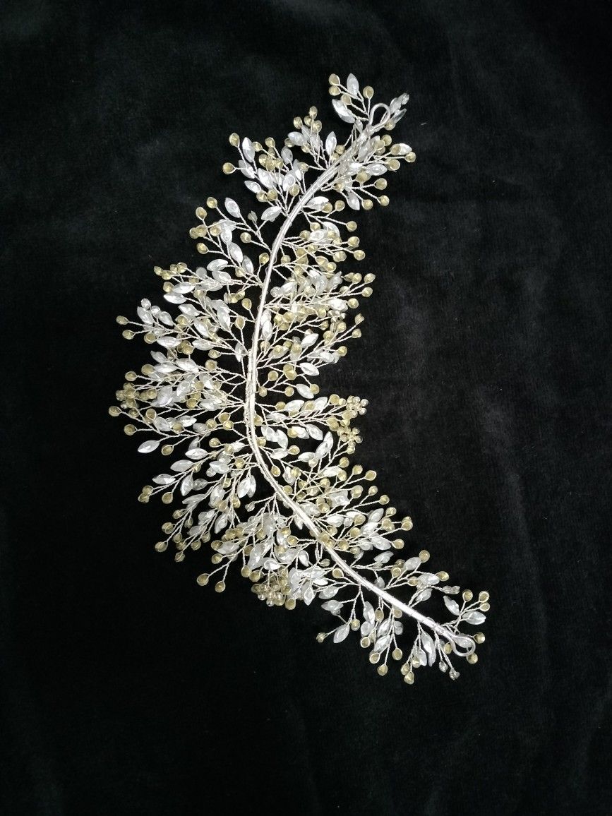 Bridal Flower Headpiece, Hair Accessories Reversible 