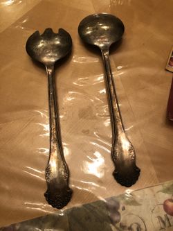 King Edward silverplate spoon and fork