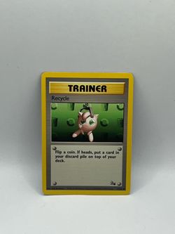 Pokemon Fossil Recycle Trainer Card #61