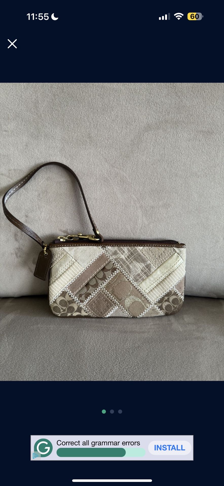 Coach Wristlet Like New