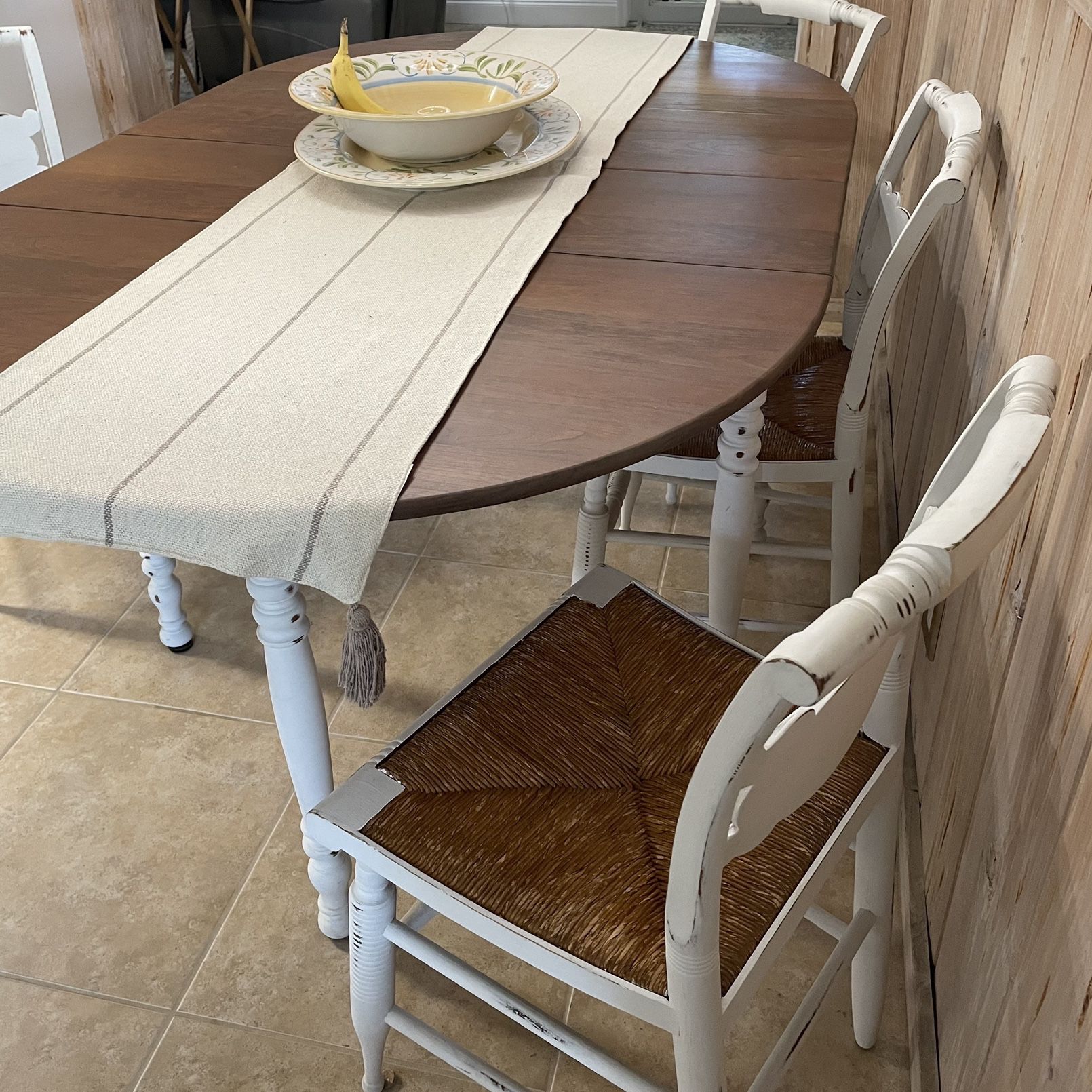 Antique Dining Table And Chairs 
