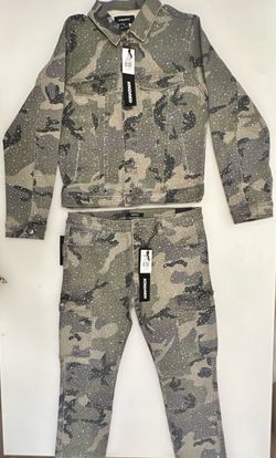 Kindred Camo Denim Jacket and Pants Set