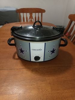 Large Rare Dallas Cowboys Crock Pot