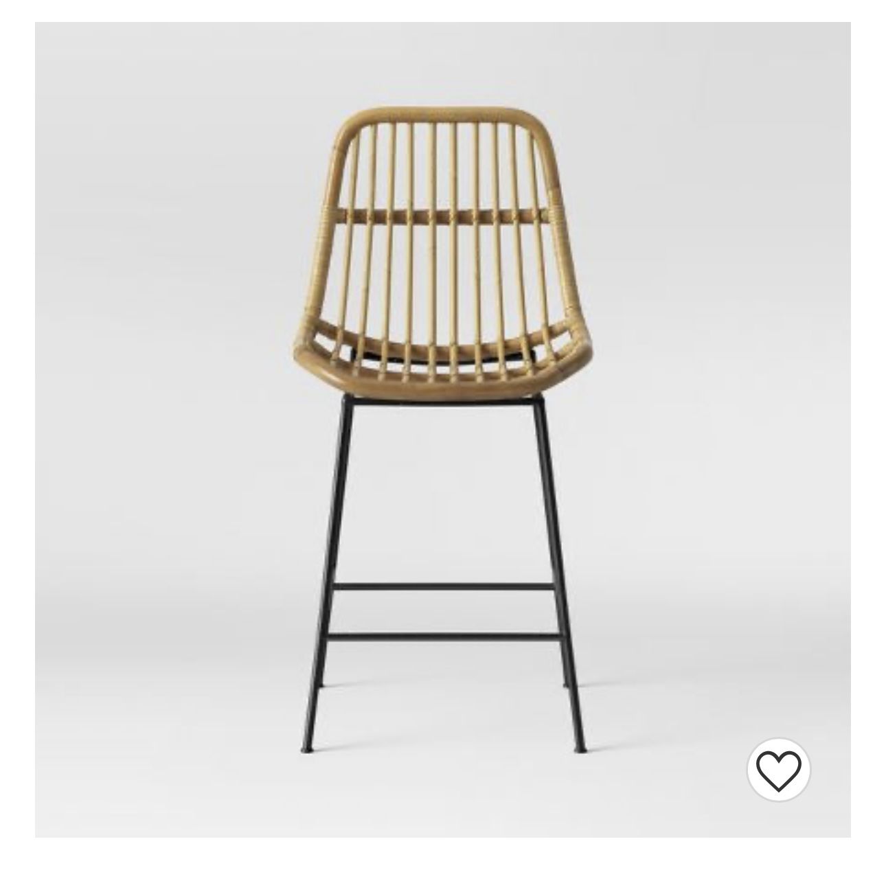 2 Rattan bar chairs Stools Set Of Two