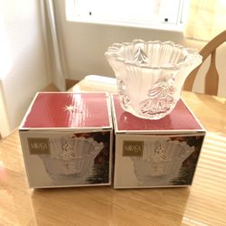 Mikasa Christmas Candle Holders