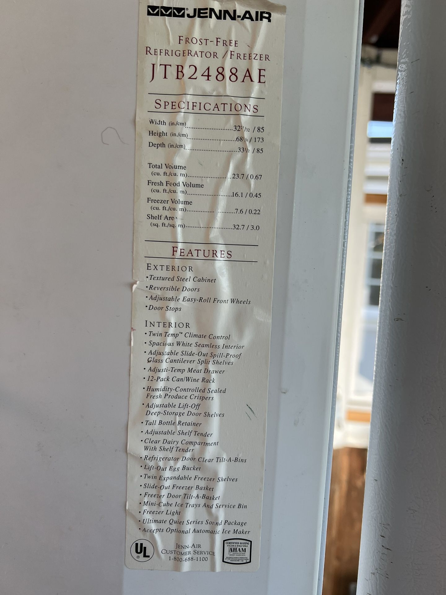 Jenn Air Fridge