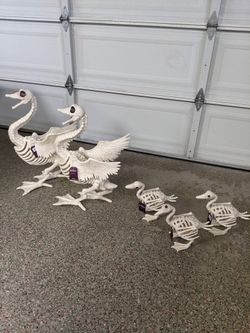 New Halloween Skeleton Geese & Ducks