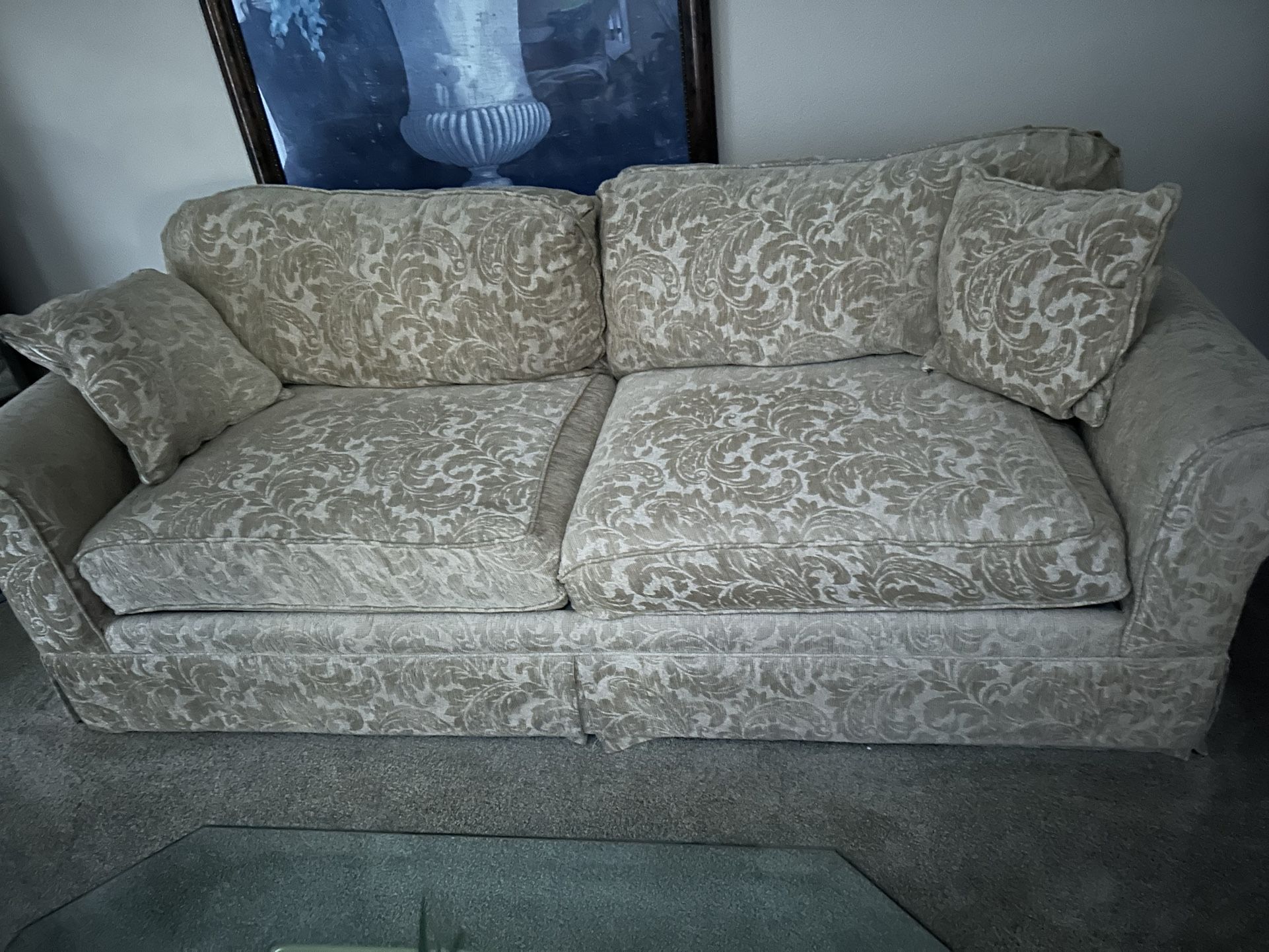 Couch, Chair, And Ottoman