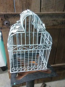 Shabby chic bird cage