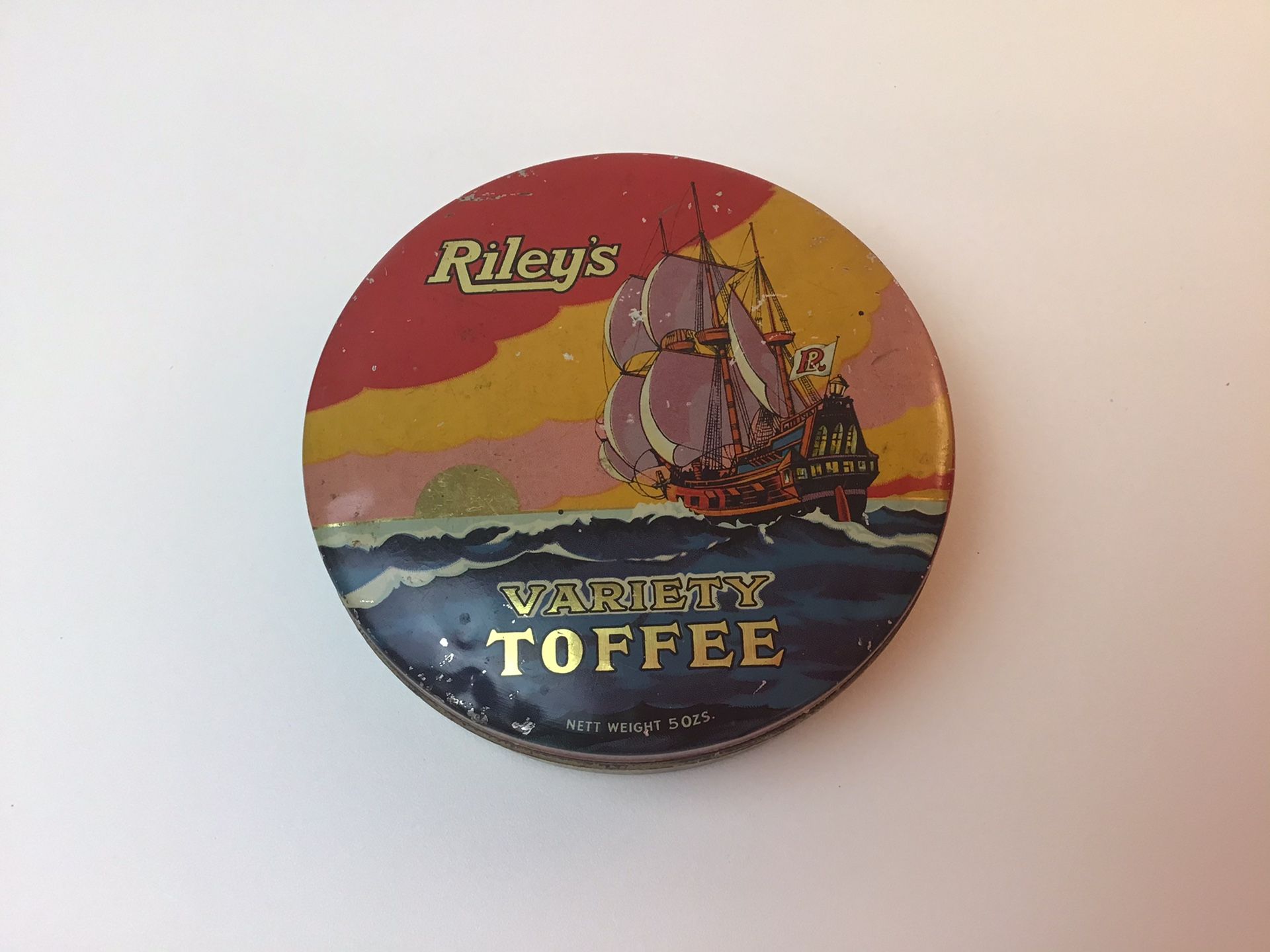Riley’s Variety vintage toffee tin
