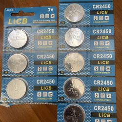 8 LiCB Batteries 3V For Watches/Electronics