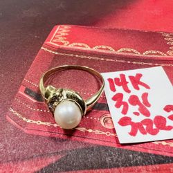 14K Solid Gold Wedding Ring 3Gr Size 7