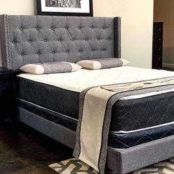 Full $299/Queen $329/King $399/Complete Bed Frame With New Mattress Set/Fast Delivery 