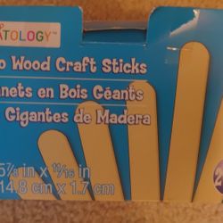 Jumbo Wood Craft Sticks