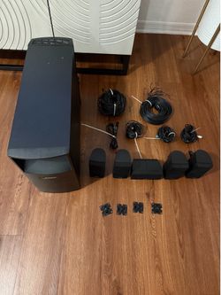 Bose Acoustimass 10 Series IV Home Entertainment Speaker System + the wall mounts