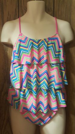 Justice girls bathing suit size 18 1/2