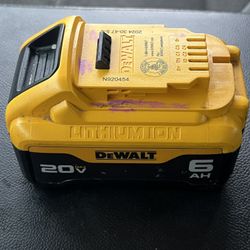 DeWalt 20v Max 6ah