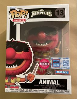NYCC 2024 Sticker Exclusive FUNKO POP! Flocked Animal Muppets LIMITED Jim Henson