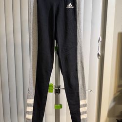 Adidas Black & Gray Leggings 
