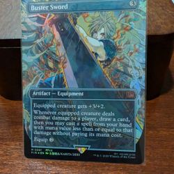 Magic The Gathering Buster Sword Foil Pack Fresh 