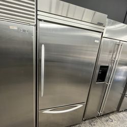 KitchenAid Built In Bottom Freezer 36 Inch Refrigerator 