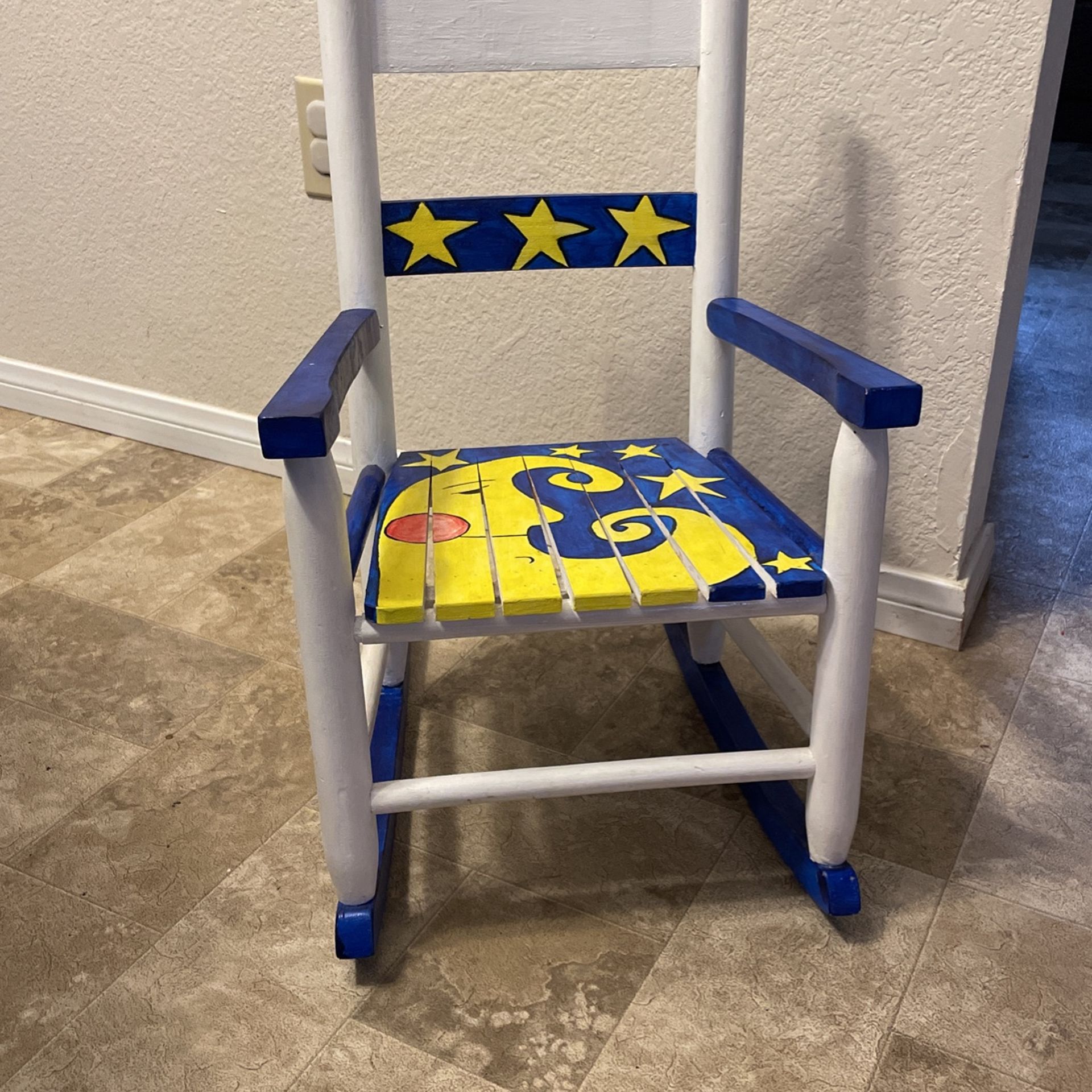 Hand Painted Toddler Rocking Chair