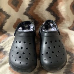 TIME AND TRU ! WOMEN'S SLIP ON EVA CASUAL Black Plaid CLOG SANDAL SIZE 7