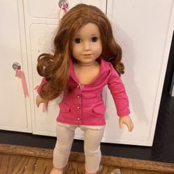 American Girl Doll Blaire In Pink Riding Outfit