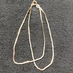 14k Solid Gold Bracelet 1.6 G 7.5 In