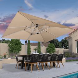  Large Rectangular Porch Umbrella Outside Cantilever Patio Yard Umbrella，10*13ft brand new in box  No bass $200